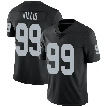 ＃99 Youth Jordan Willis Black Limited Las Vegas Raiders Team Color Vapor Untouchable Jersey